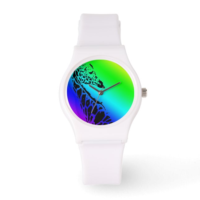 Rainbow Giraffe - Montre Sportive (Recto)