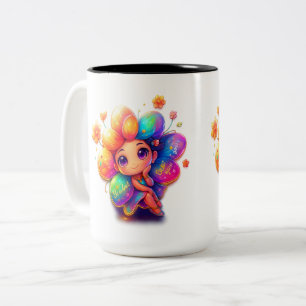 "Rainbow Girl Mug - Sympa Imaginaire avec Co