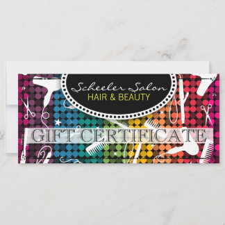 Rainbow Glam Hair & Beauty Certificat cadeau