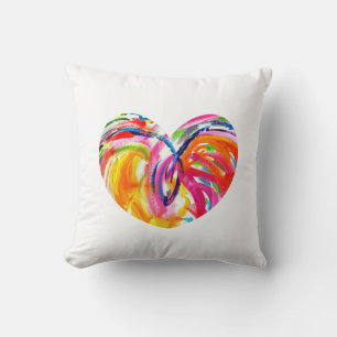 Rainbow Heart of Joy Coussin