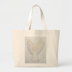 Rainbow Hearts Angel Art Sac fourre-tout