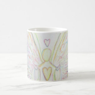 Rainbow Hearts Guardian Angel Coffee Cup ou Mug