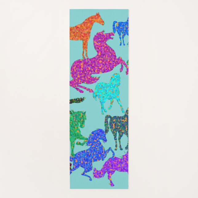 Rainbow Horses - "Dotty about Horses !" Tapis (Devant)