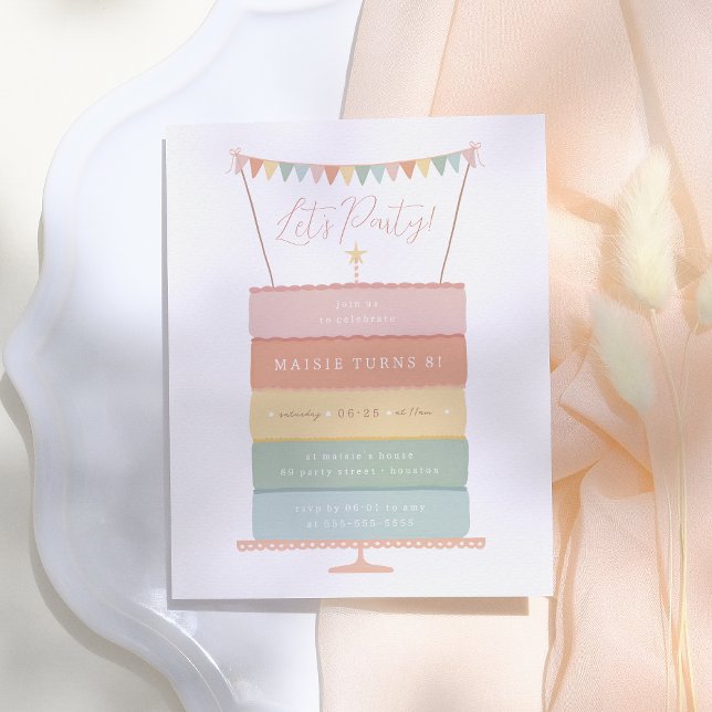 Rainbow Layer Cake Budget Anniversaire (Créateur téléchargé)