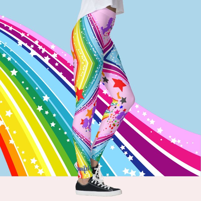 Rainbow Leggings Unicorn Personnaliser Pantalons Y (Créateur téléchargé)