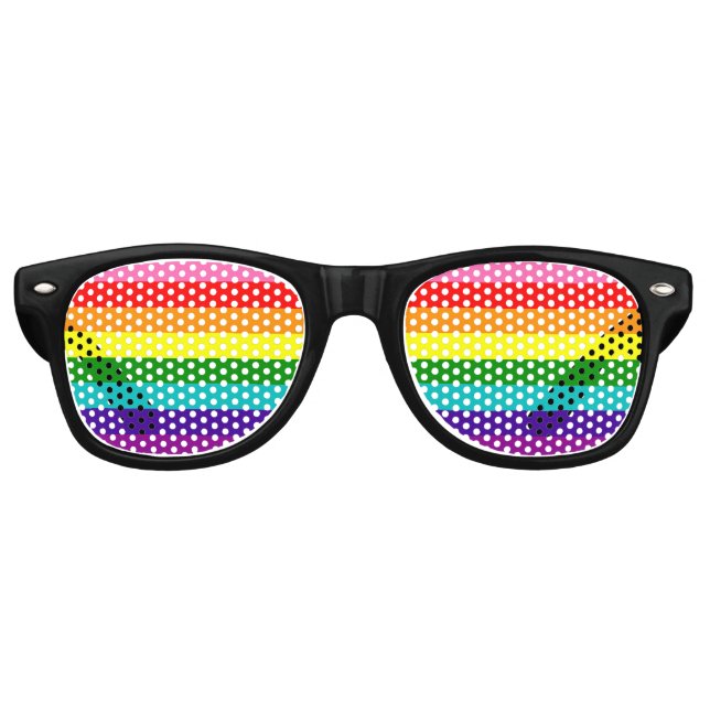 Rainbow LGBT drapeau gay Parti Lunettes de soleil (Devant)