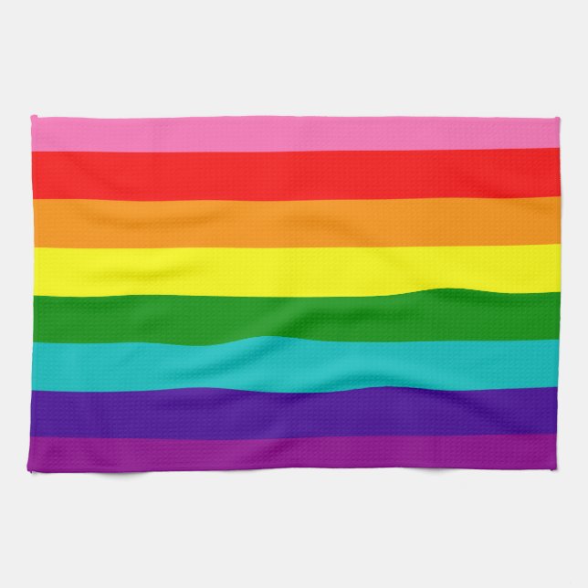 Rainbow LGBT drapeau gay Serviettes de cuisine (Horizontal)