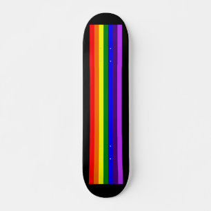 Rainbow LGBTQ+ Skateboard deck (noir)