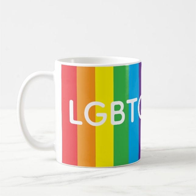 Rainbow "LGBTQIAPN+" Mug (Gauche)