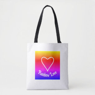 Rainbow Love Sac fourre-tout coloré