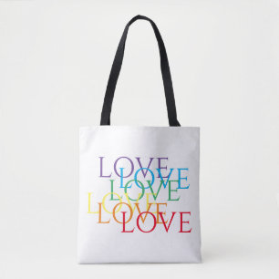 RAINBOW LOVE Sac fourre-tout d'épaule