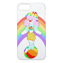 Rainbow Mushroom Clown Girl iPhone / coque ipad