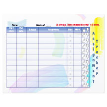 Rainbow Paint Student Assignation tracker