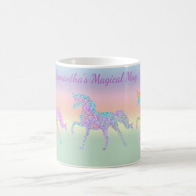 Rainbow Pastel Unicorn Café Mug (Centre)