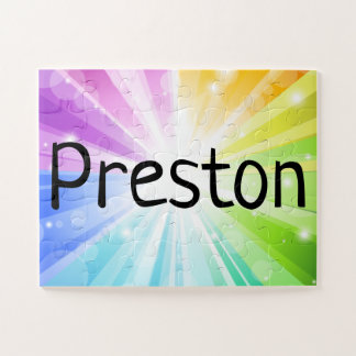 Rainbow Personnalisé Enfants Nom Puzzle