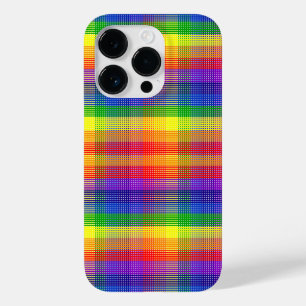 Rainbow Plaid iPhone Samsung Coque