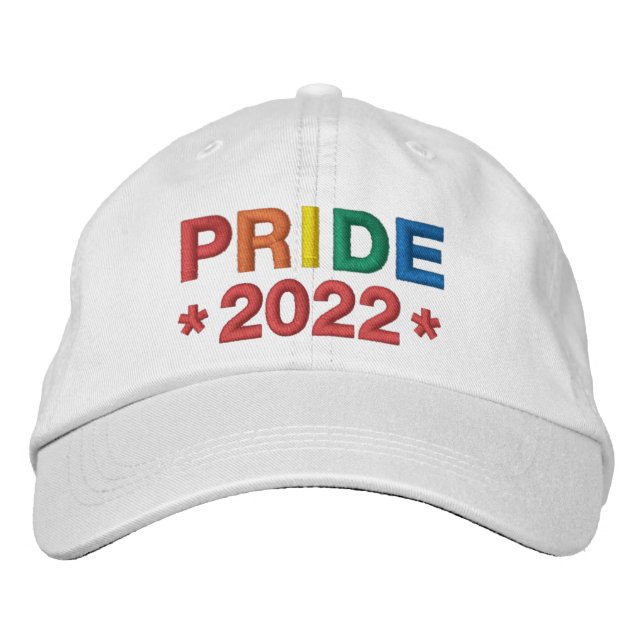 Rainbow Pride 2022 Casquette de baseball brodé (Devant)