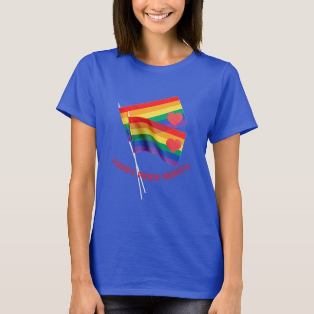Rainbow Pride Drapeau Heart Love T-shirt femme (Devant)