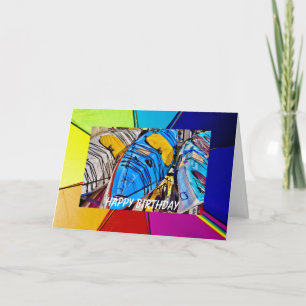 Rainbow Pride Kayak Anniversaire 5" x 7" Carte d'a