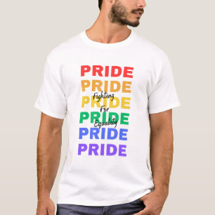 Rainbow Pride LGBTQ combat pour l'égalité T-shirt