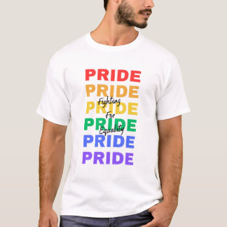 Rainbow Pride LGBTQ combat pour l'égalité T-shirt