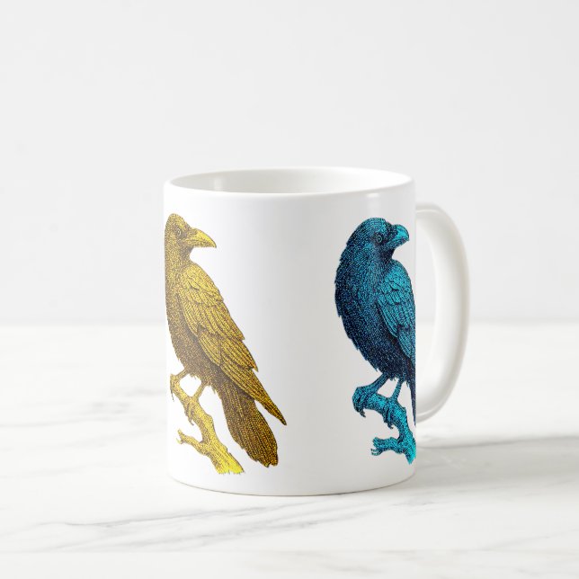 Rainbow Raven Mug Art (Devant droit)