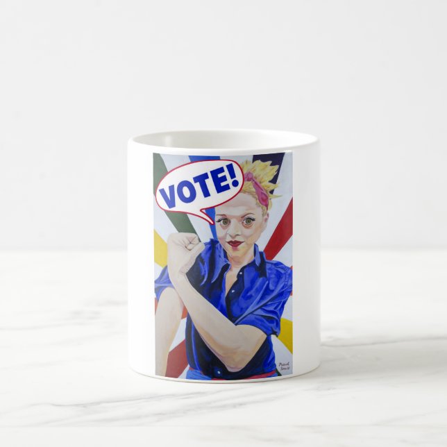 Rainbow Rosie Vote Mug (Centre)