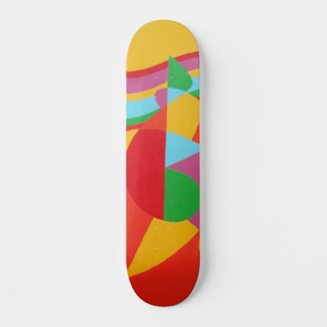 Rainbow Rush Abstract Skateboard (Recto)