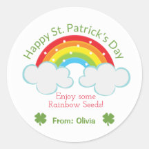 Rainbow Seeds Sticker personnalisé St. Patrick's D