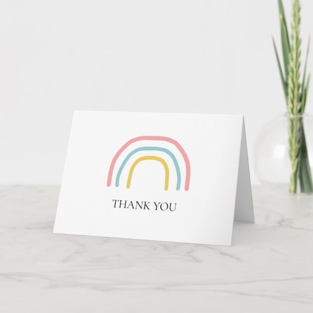 Rainbow Showday Carte de remerciements d'anniversa (Devant)
