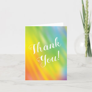 Rainbow Tie Dye Baby shower Merci Cartes