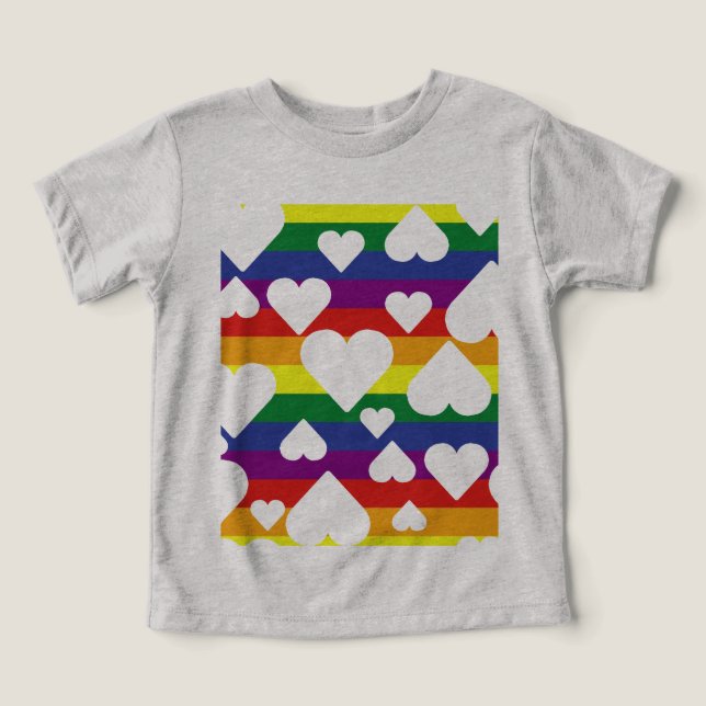Rainbow Toddler Graphic Tee (Design Recto)