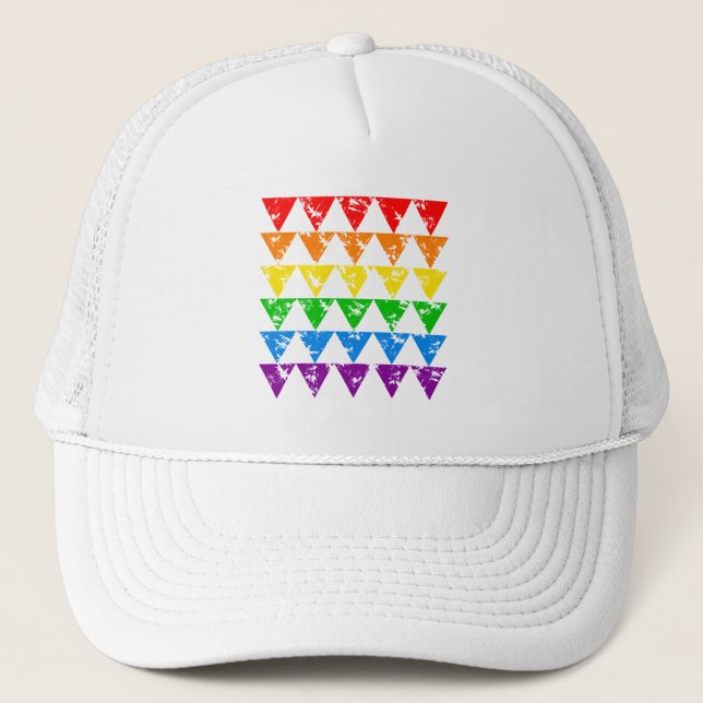 Rainbow Triangles casquette - choisissez la couleu (Devant)