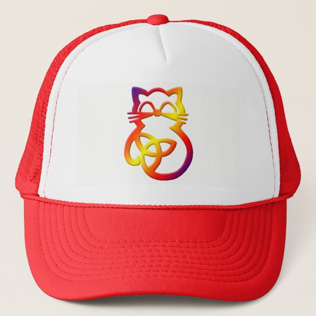 Rainbow Trinity Knot Celtic Casquette (Devant)