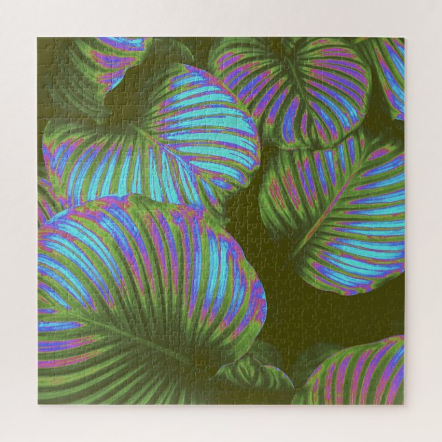 Rainbow Tropical Feuille Jigsaw Puzzle (Vertical)