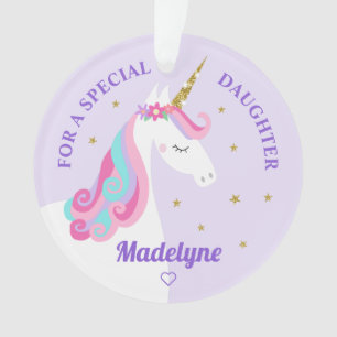 Rainbow Unicorn Gold Parties scintillant fille vio