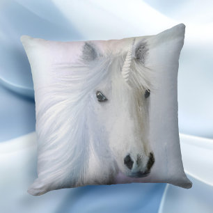 Rainbow Unicorn Imaginaire Fine Art Coussin