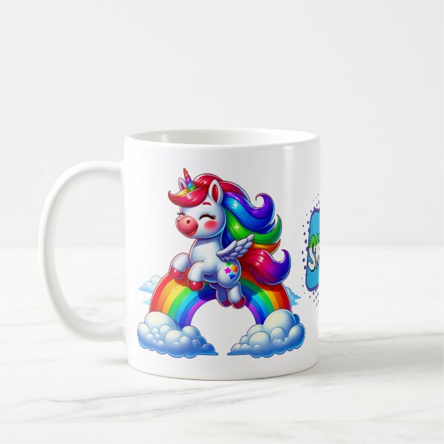Rainbow Unicorn Magic Mug 11 oz (Gauche)