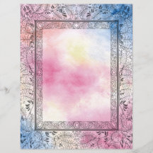 Rainbow Witch Ornate Book of Shadows Spell Page