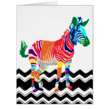 Rainbow Zebra Animals Monogramme Motif Party