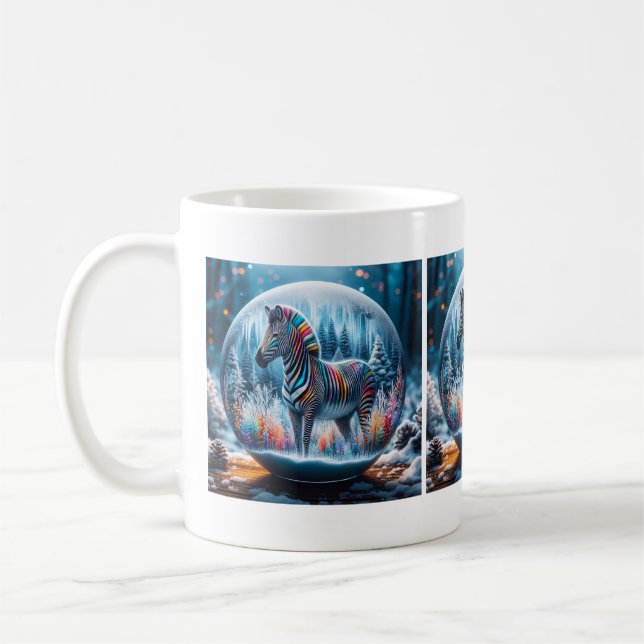 Rainbow Zebra Mug (Gauche)