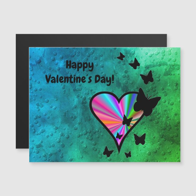 Rainbowheart et papillon (Devant / Derrière)