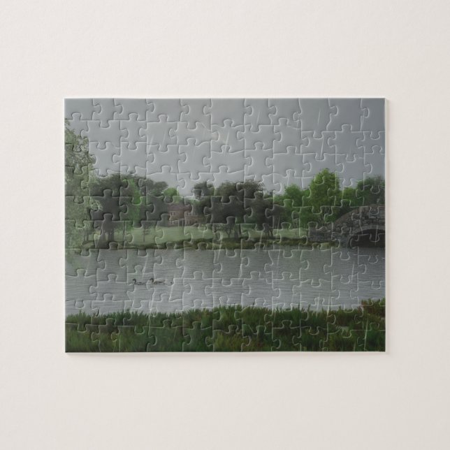 Rainy Day au Puzzle du lac Jigsaw (Horizontal)