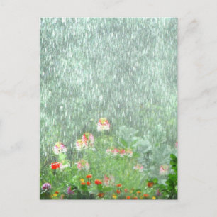 Rainy Day dans la carte postale Jardin des Fleurs