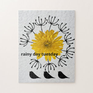 Rainy Day Tuesday Garden Photo Art Jigsaw Puzzle
