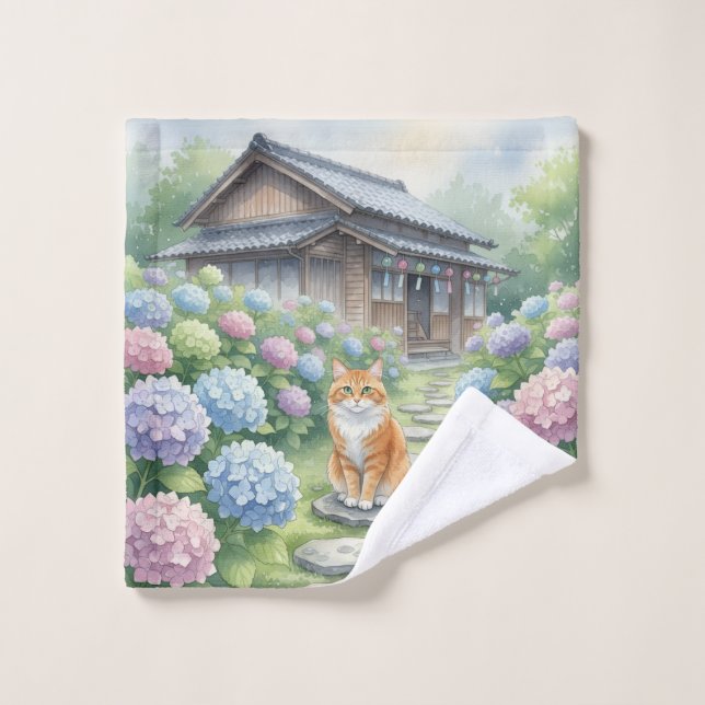 Rainy Season Serenity: Traditional Minka  (Gant de toilette)