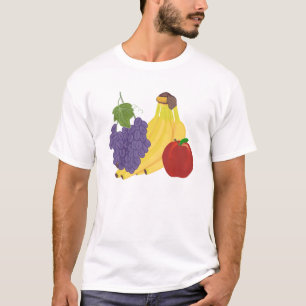 Raisins Bananes Pommes Paintes Fruits Tshirts