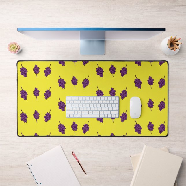 Raisins violets sur le jaune (Bureau 1)