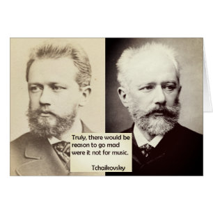 Raison de carte de Tchaikovsky de devenir fou sans