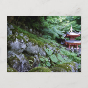 Rakan du Temple Otagi Nenbutsu à Kyoto Carte posta